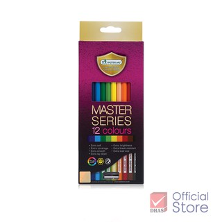 Master Art สีไม้ ดินสอสีไม้ 12 สี รุ่นมาสเตอร์ซีรี่ย์ จำนวน 1 กล่อง