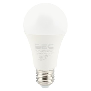 หลอด LED ULTRA 13 วัตต์ WARM WHITE A60 E27 BEC หลอดไฟภายในบ้านเอนกประสงค์