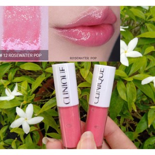 พร้อมส่ง Clinique Pop Splash Lip Gloss 1.5ml. #12 RoseWater