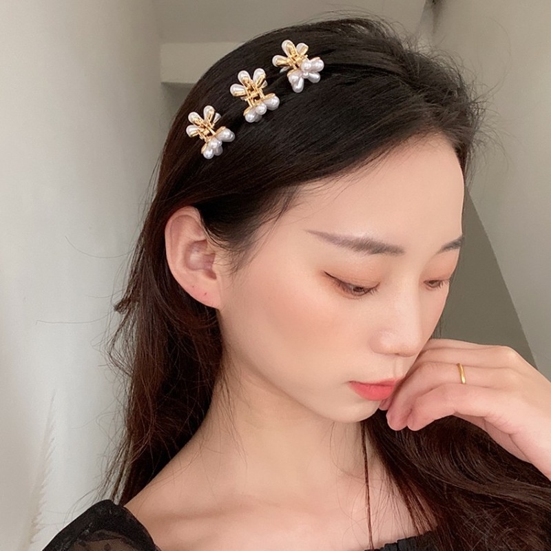 กิ๊บติดผมประดับมุกขนาดเล็กแฟชั่นสไตล์เกาหลีสําหรับผู้หญิง