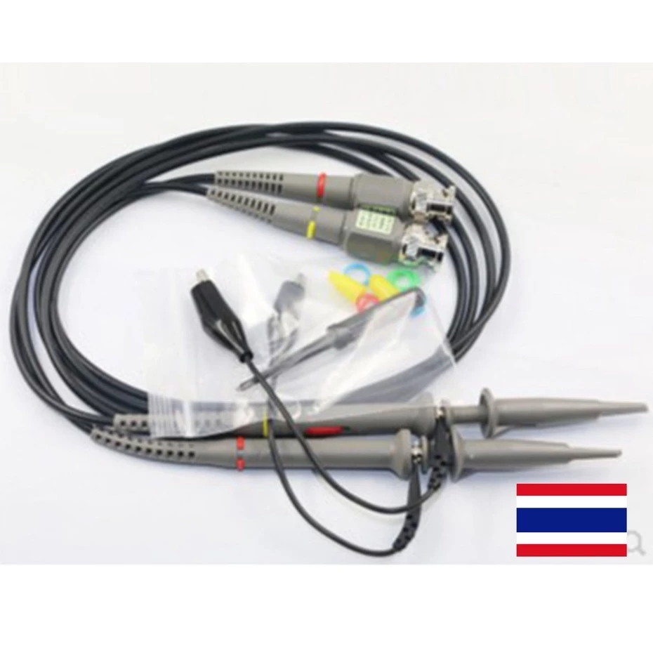 สายโพรบ สายวัดออสซิลโลสโคป P6100 100MHz เส้นละ 245 บาท(ในภาพหน้าปก 2 เส้น 480 บาท)