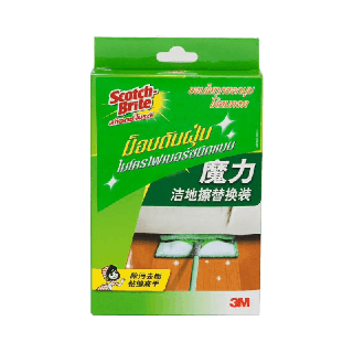 (ผ้า) สก๊อตช์-ไบรต์® หัวม็อบดันฝุ่นไมโครไฟเบอร์ Flat Mop Refill