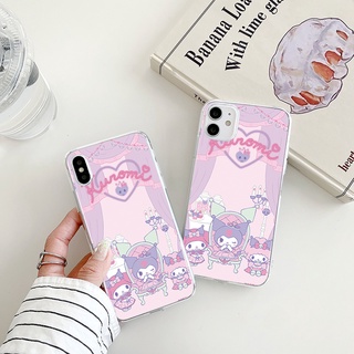 kuromi เคสไอโฟน 11 12 13 promax case เคสโทรศัพท์ 14พลัส iPhone X Xr Xs Max cartoon cover 7 8 Plus Se 2020 8พลัส เคส