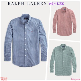 RALPH LAUREN CUSTOM FIT GINGHAM SHIRT ( MEN SIZE )