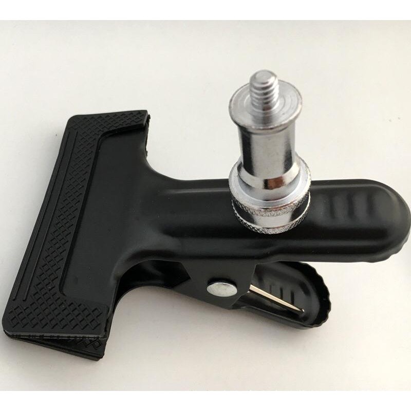 Photo Studio โลหะหนักสปริงหนีบฉากหลังคลิปด้วยสกรู 1/4นิ้ว  -Photo Studio Metal Spring Clamp Backdrop Clip with 1/4" scre