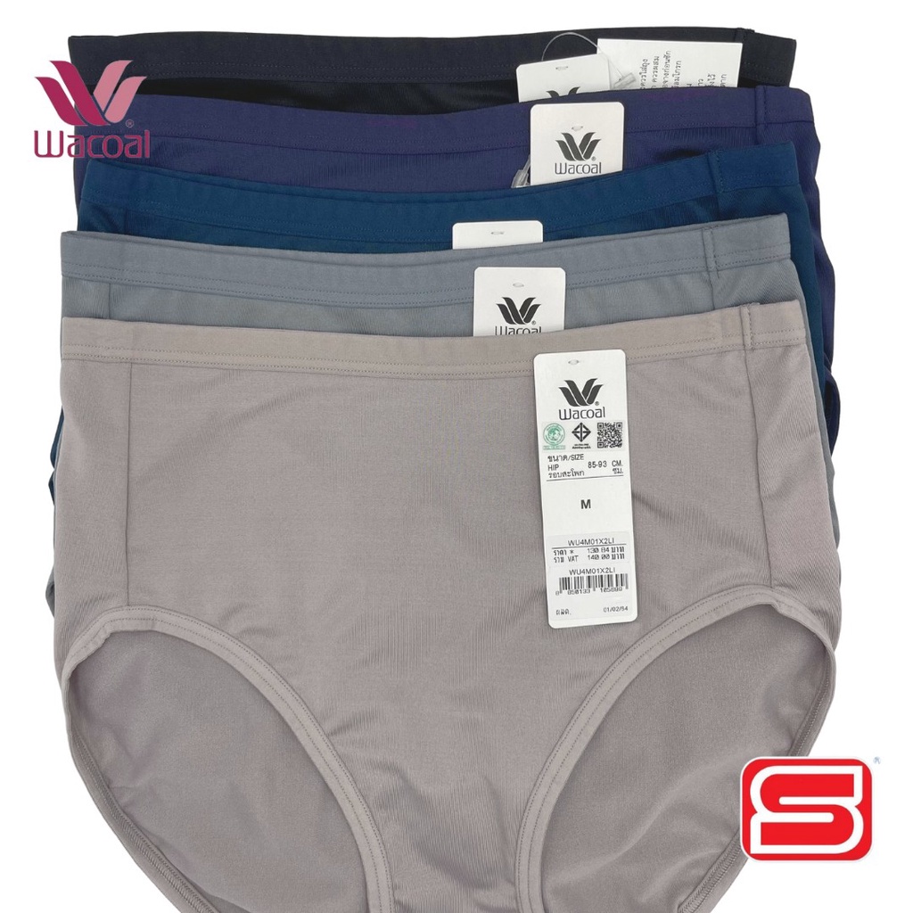 Wacoal Panty กางเกงในทรงเต็มตัว ขอบเรียบ รุ่น WU4M01 ให้ผิวสัมผัสเนียนนุ่ม ใส่สบาย มี 9 สี