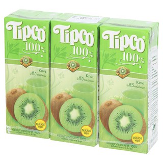 ✨นาทีทอง✨ ทิปโก้ น้ำกีวีผสมน้ำองุ่น 100% 200มล. x 3 กล่อง Tipco Kiwi Juice with Grape Juice 100% 200 ml. X 3 Boxes