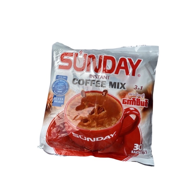 Sunday Coffee  Mix 3 in 1 กาเเฟซันเดย์ (30 ซอง)☕️🍃