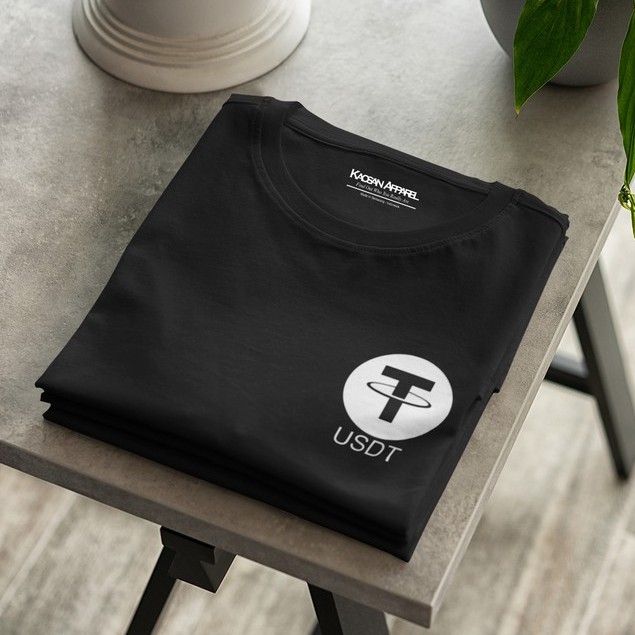 เสื้อยืด Crypto "Theter USDT" - เสื้อยืด Cryptocurrency / เสื้อยืด Bitcoin / เสื้อยืด Crypto / เสื้อ