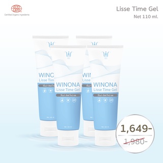 WINONA Lisse Time Gel 110 ml เจลสำหรับน้องสาว ให้ความชุ่มชื้น #ลดอาการเจ็บ แสบ ระหว่างมีกิจกรรม {แพ็คX4}