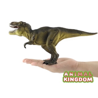 Animal Kingdom - โมเดลไดโนเสาร์ Tyrannosaurus เหลืองเขียว ขนาด 28.00 CM (จากหาดใหญ่)