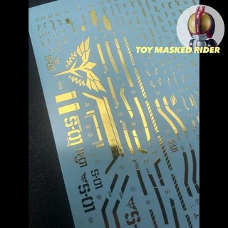 DECAL EVO MG 174 ดีคอลน้ำ EVO MG 1/100 SAZABI KA แบบลายทองเงา แบบลายปกติ