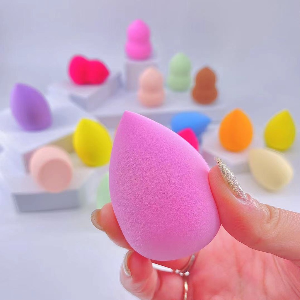 Colorful Puff พัฟฟองน้ำแต่งหน้า พัฟคุชชั่น รองพื้น คอนซีลเลอร์ ฟองน้ำรองพื้น ฟองน้ำหนานุ่ม พัฟเกลี่ยง่ายไม่กินรองพื้น