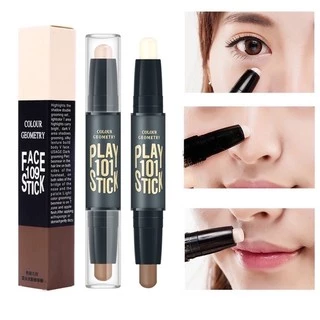 คอนทัวร์ สติ๊ก Contourคอนทัวร์หน้าไฮไลท์เฉดดิ้งแบบหัวไฮไลท์แท่ง รูปทรงปากกาจมูกแท่งเงาสว่างขึ้น-1002