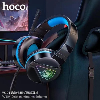 Hoco W104 หูฟัง​ครอบหู​ headphone for gamer มีไมค์ ฟังเพลงได้ คุยโทรศัพท์ได้ สำหรับเล่นเกมส์หรือเรียนออนไลน์ ของแท้100%