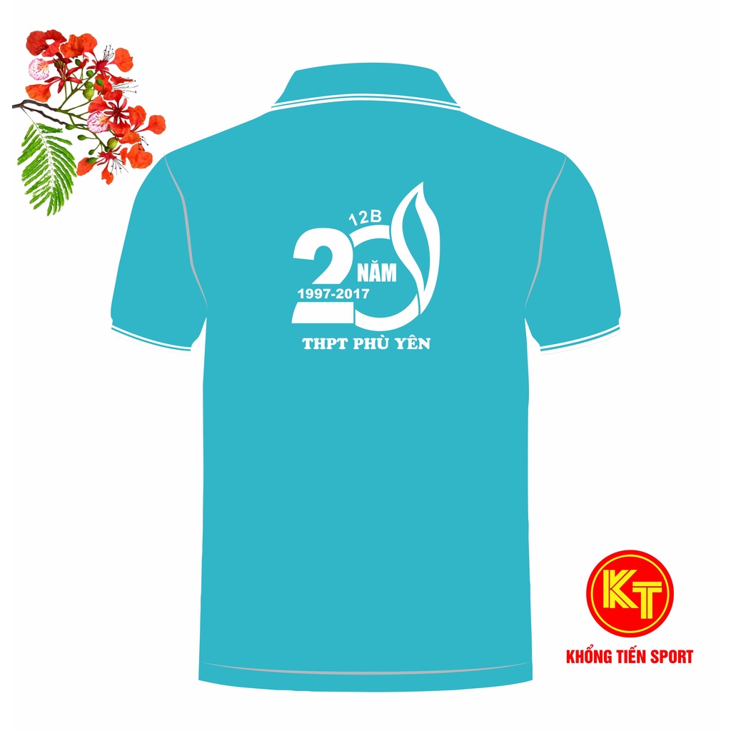 เสื้อยืดแขนสั้นคอปก 12B Class Reunion Uniform 20 ปี
