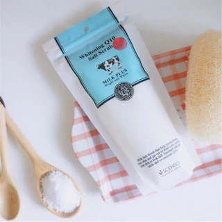 BEAUTY BUFFET Scentio Milk Plus Whitening Q10 Salt Scrub-เซนทิโอ มิลค์พลัส ไวท์เทนนิ่งคิวเทน ซอลท์สครับ(300g)