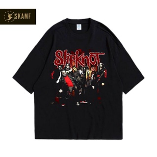 เสื้อยืดผ้าฝ้ายพิมพ์ลายขายดี เสื้อยืด Slipknot BAND | H113 | เสื้อยืด พิมพ์ลายวงร็อค | เสื้อยืด พิมพ์ลาย Metal BAND | เส