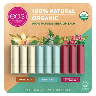 eos Organic Lipbalm 100% Natural Lip Balm ลิปบาล์ม ออร์แกนิค แบบแท่ง จากอเมริกาค่ะ