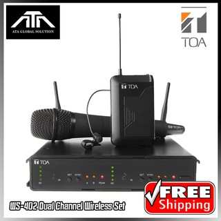 TOA WS-402 Dual Channel Wireless Set ไมค์โครโฟนไร้สาย ไวเรสส์ ไมค์