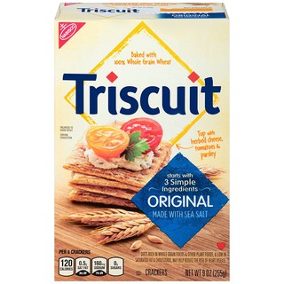 Nabisco Triscuit Original 240g  แครกเกอร์โฮลเกรน 100%