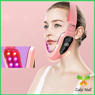 Zakii Mall หน้าเรียว เครื่องนวดหน้า เครื่องมือกระชับใบหน้า สามารถปรับระดับได้ facial massager