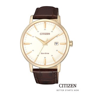 CITIZEN Eco-Drive BM7463-12A Leather Mens Watch ( นาฬิกาผู้ชายพลังงานแสง )