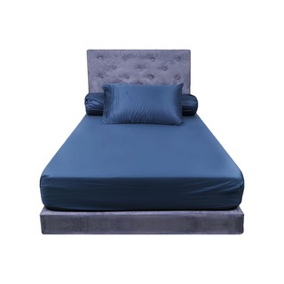 ผ้าปูที่นอน ผ้าปู รัดมุม T3 HOME LIVING STYLE 375TC SHIN NAVY เครื่องนอน ห้องนอนและเครื่องนอน BEDSHEET FITTED T3 HOME LI