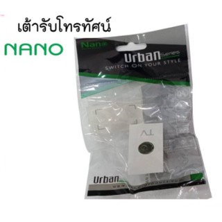 เต้ารับปลี๊ก ทีวี ติดผนัง UR-TVW ยี่ห้อ NANO