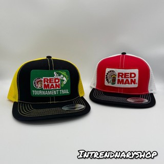 หมวกตาข่าย หมวกวินเทจ โลโก้ RED MAN Vintage Snapback HIPHOP