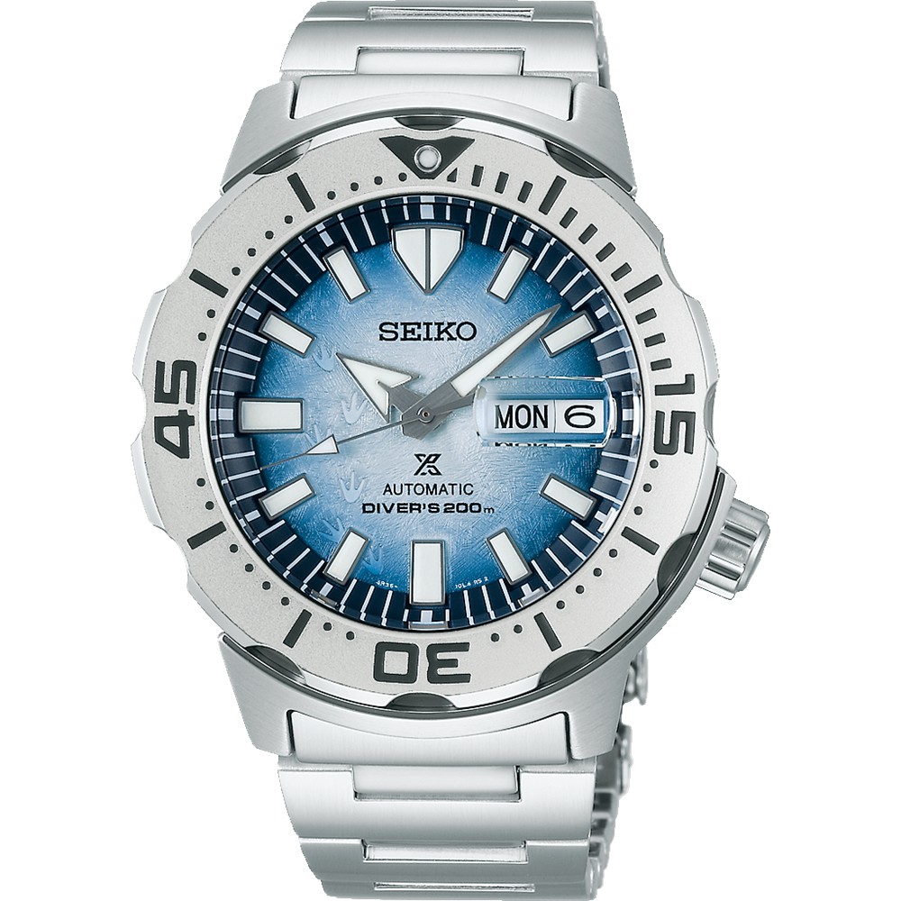 Seiko (ไซโก) นาฬิกาผู้ชาย Prospex Monster Save The Ocean 7 Special Edition SRPG57K ระบบอัตโนมัติ ขนาดตัวเรือน 42.43 มม.