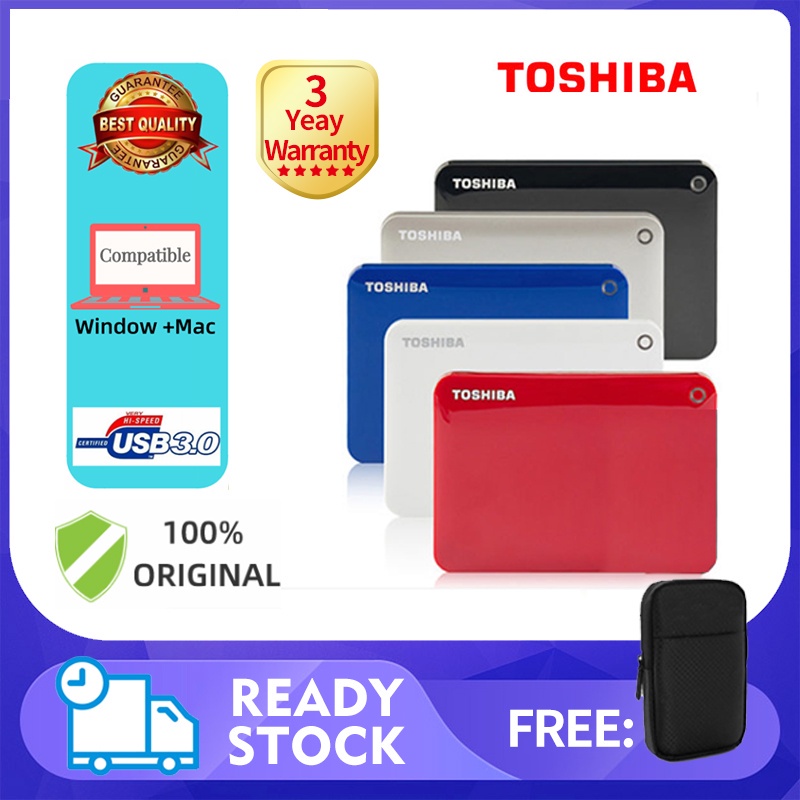 Original Toshiba 1TB 2TB  Hard Disk External Hard Drive 1 TB 2 TB HDD 2.5 HD PS4 Portable Hard