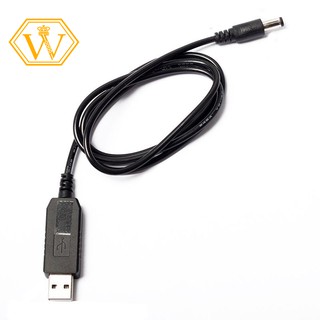 ☀Ready Stock☀USB Barrel Male Connector Jack Power Cable Plug -1M (5V To DC 12V)