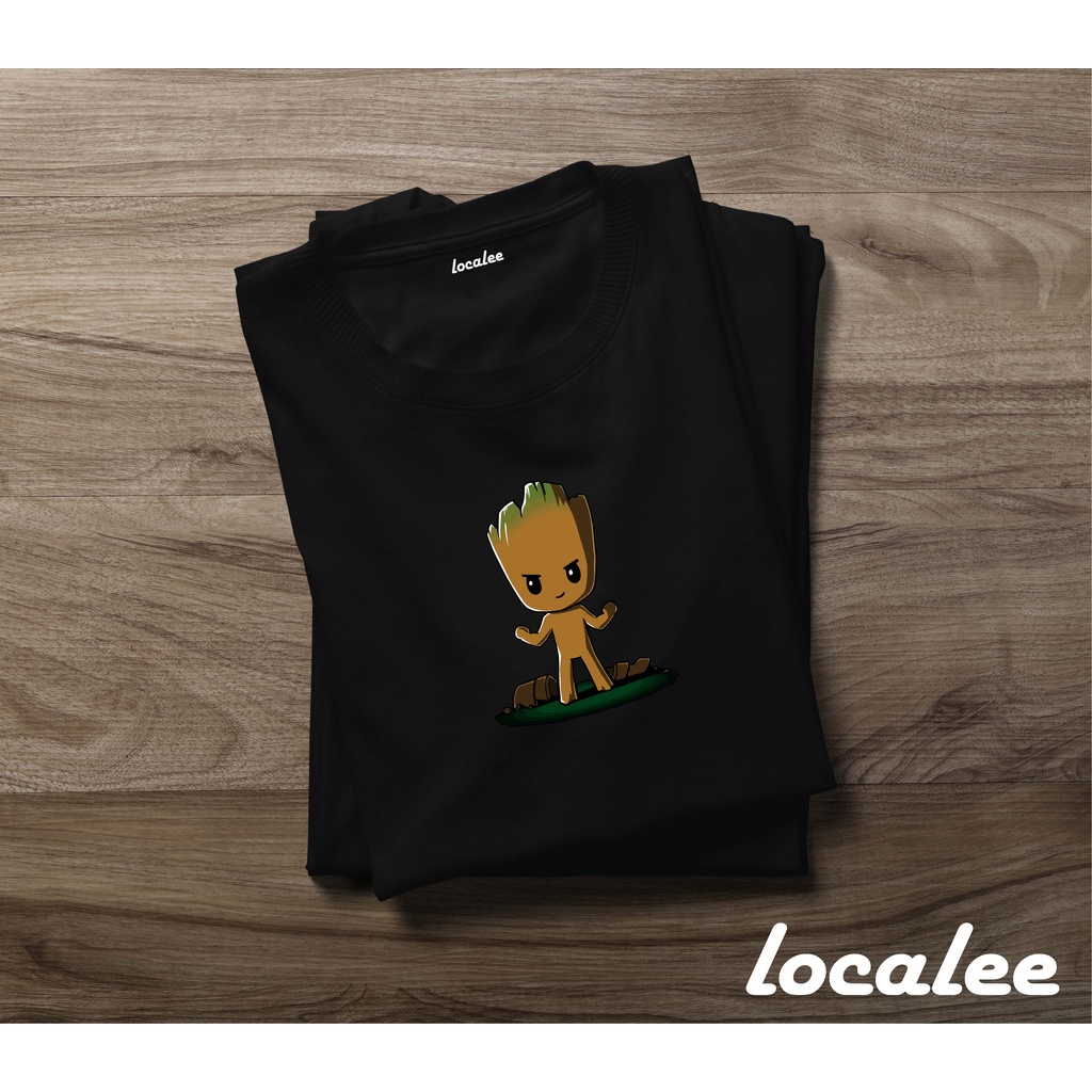GROOT COOL BLACK TSHIRT - เสื้อยืด UNISEX GROOT - MARVEL GUARDIAN GALAXY BLACK TSHIRT - เสื้อยืด MAR