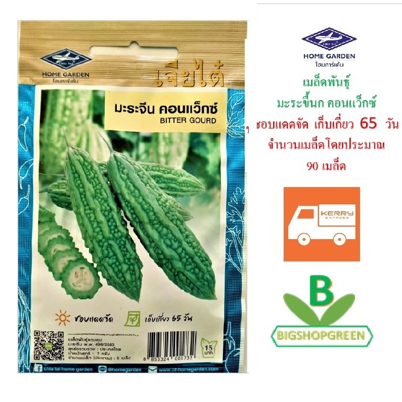 5 แถม 1 เมล็ดพันธุ์ มะระขี้นก คอนแว็กซ์ เจียไต๋