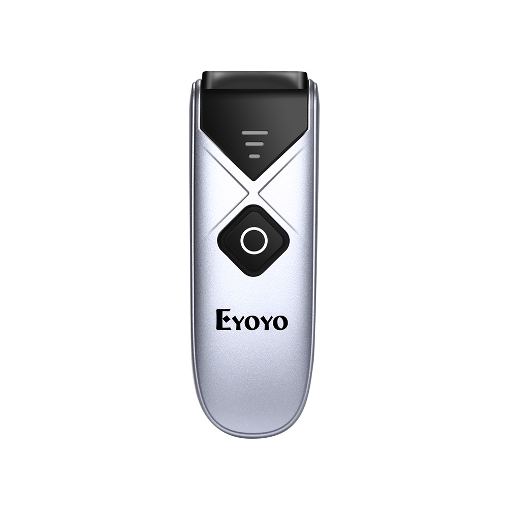 เครื่องสแกนบาร์โค้ดบลูทูธ Eyoyo CCD, เครื่องอ่านบาร์โค้ดไร้สายขนาดเล็กพร้อมสาย USB/2.4G/บลูทูธ