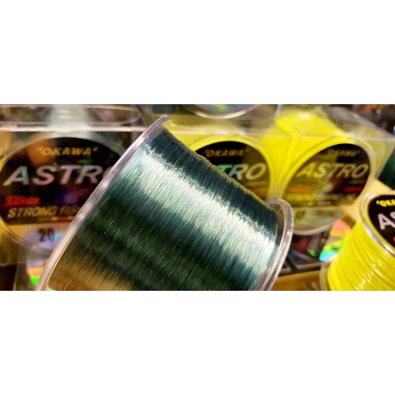 สายเอ็น OKAWA  ASTRO  1/4  ม้วนใหญ่ สุดคุ้ม มีสีเขียว และเหลือง - รูปที่ 2