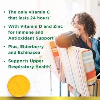 วิตามินซี Nature's Bounty Immune 24 Hour+ With 1,000mg Ester-C นำเข้าจากอเมริกาแท้100%