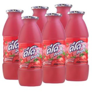 ดีโด้ น้ำสตรอเบอร์รี่20% ขนาด 150ml ยกแพ็ค 6ขวด DEEDO STRAWBERRY JUICE