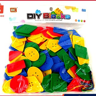 DIY BLOCKS  ร้อยเชือกกระดุมเรขาคณิต A30560