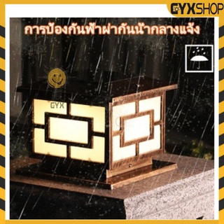 โคมไฟโซล่าเซลล์ 300W ไฟโซล่าเซลล์ โคมไฟเสา แสงสีขาว/วอร์มไวท์/RGB solar LED สวิตช์อัตโนมัติ โซล่าเซลล์ไฟสวน COD