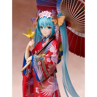 ฟิกเกอร์ PVC อนิเมะ Hatsune Stronger Miku Kimono Yukata Hanairogoromo