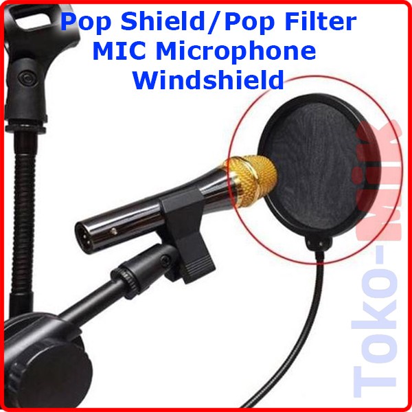 POP SHIELD POP FILTER ไมโครโฟน WINDSHIELD PODCAST