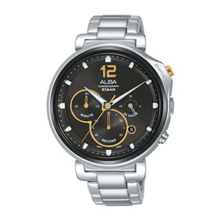 Alba Signa Chronograph Mens Watch นาฬิกาผู้ชาย สายสแตนเลส รุ่น AT3D65X