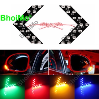 Bhoimo ไฟเลี้ยว Led 14Smd 2835 Chip Drl Dc12V สีขาวสีเหลืองสีเขียวสีฟ้าสีเขียวสําหรับรถยนต์รถจักรยานยนต์