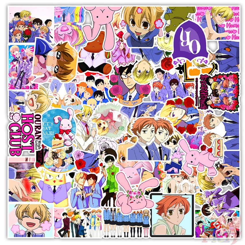 50Pcs/Set ❉ Ouran High School Host Club Series 04 Stickers ❉ Anime Fujioka Haruhi King DIY Fashion Waterproof Doodle Decals Stickers