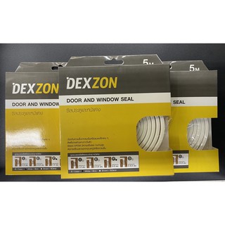 ซีลยางประตู DEXZON P-PROFILE 5.5X9 MM 5ม. สีขาว