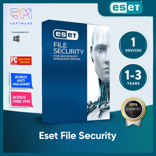 Eset File Security Antivirus For Microsoft Windows Server 1 PC Device - 1 to 3 year - ซอฟต์แวร์ป้องกันความปลอดภัย