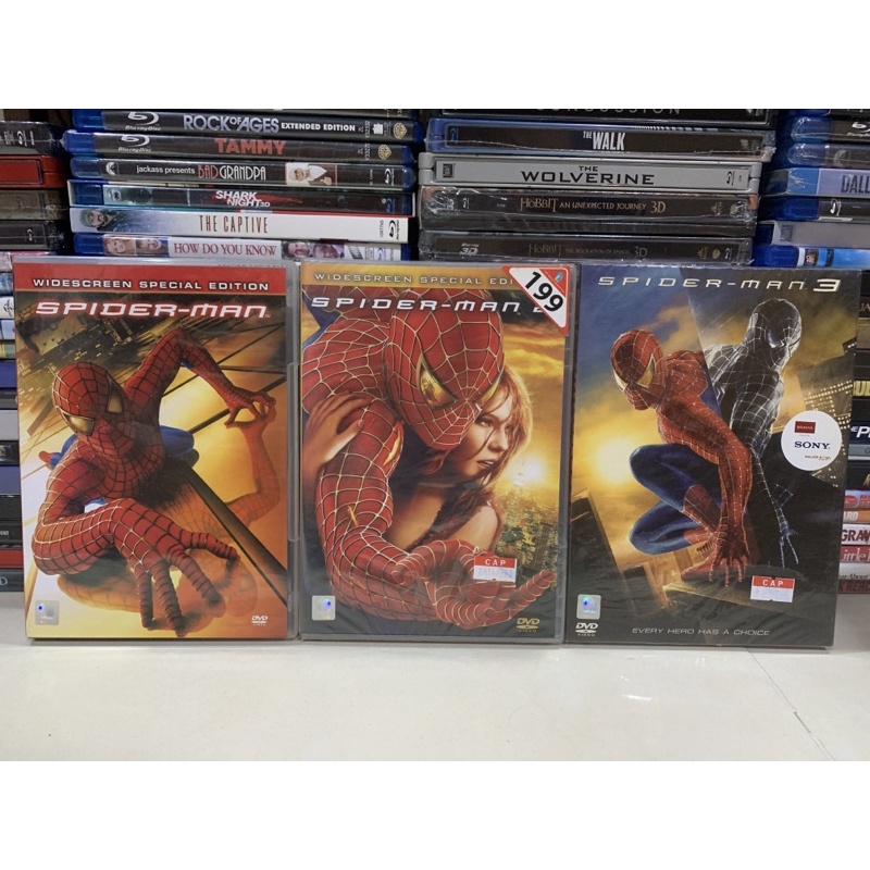 Dvd แท้ Spider-Man รวม 3 ภาค เสียงไทย บรรยายไทย