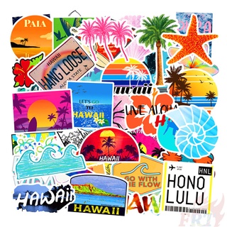 100Pcs/Set ❉ Romantic Hawaii - Beach Travel &amp; Passion Surfing สติ๊กเกอร์ ❉ DIY Fashion Luggage Laptop Skateboard Doodle สติ๊กเกอร์